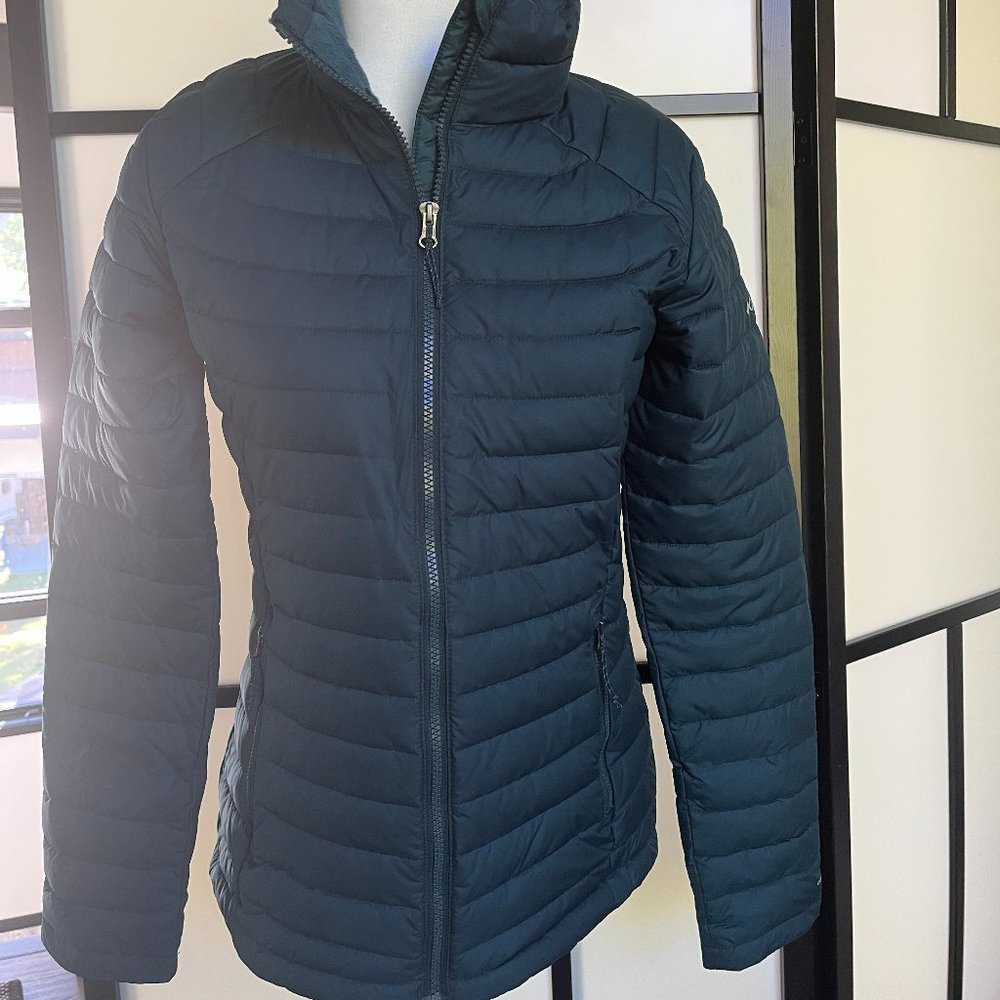 Columbia Dark Teal Full Zip Short Puffer Jacket Size S (New)